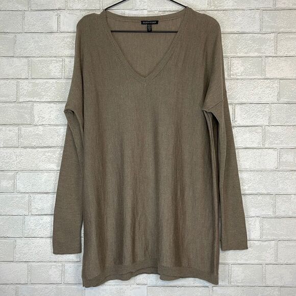 Eileen Fisher Merino Wool V Neck Sweater S - Picture 1 of 5